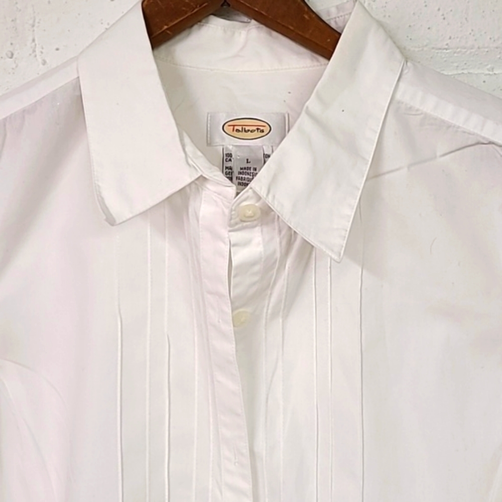 Talbots White Sleeveless Blouse Y2K Size Large - Picture 2 of 6